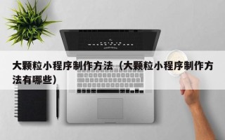 尉氏大颗粒小程序制作方法（大颗粒小程序制作方法有哪些）
